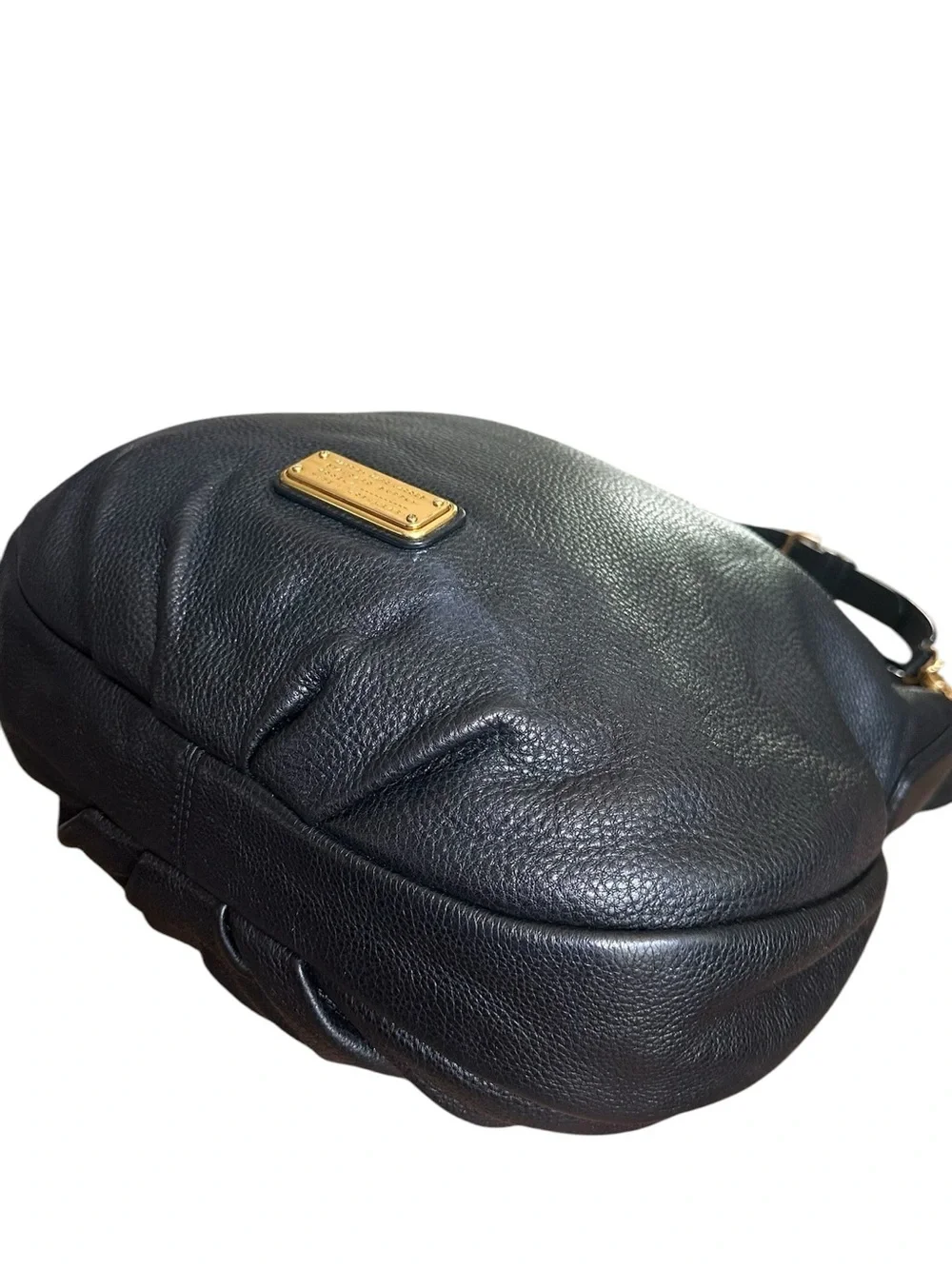 Marc by Marc Jacobs Q Workwear Hobo Black Pebbled Leather Shoulder Bag